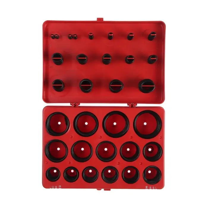 Набор резиновых уплотнительных прокладок ТУНДРА krep, диаметр 7-53 мм, 404 предмета