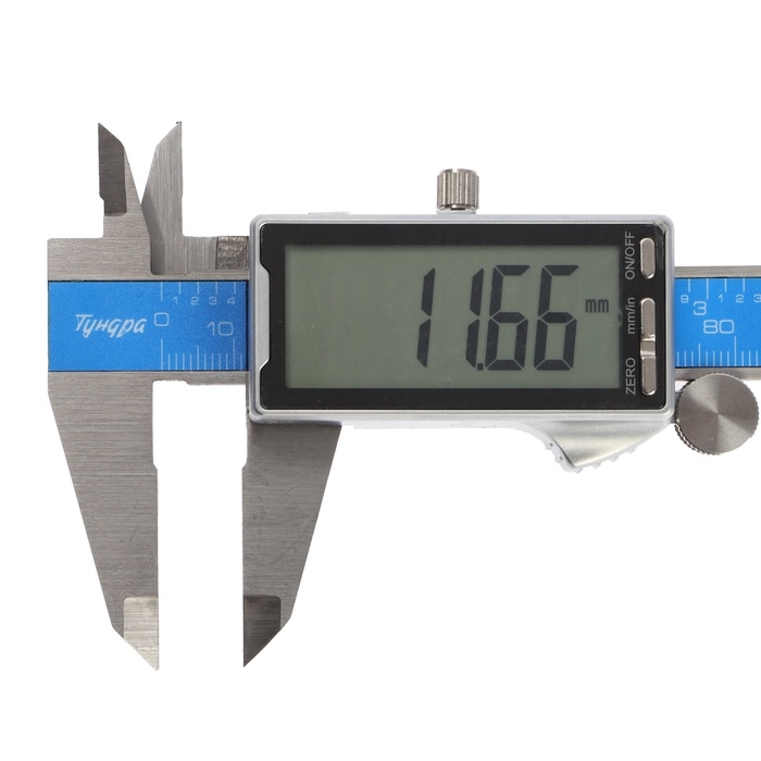 Штангенциркуль электронный ТУНДРА ПРОФИ, металлический, с глубиномером, 150 мм Штангенциркуль электронный ТУНДРА ПРОФИ, металлический, с глубиномером, 150 мм