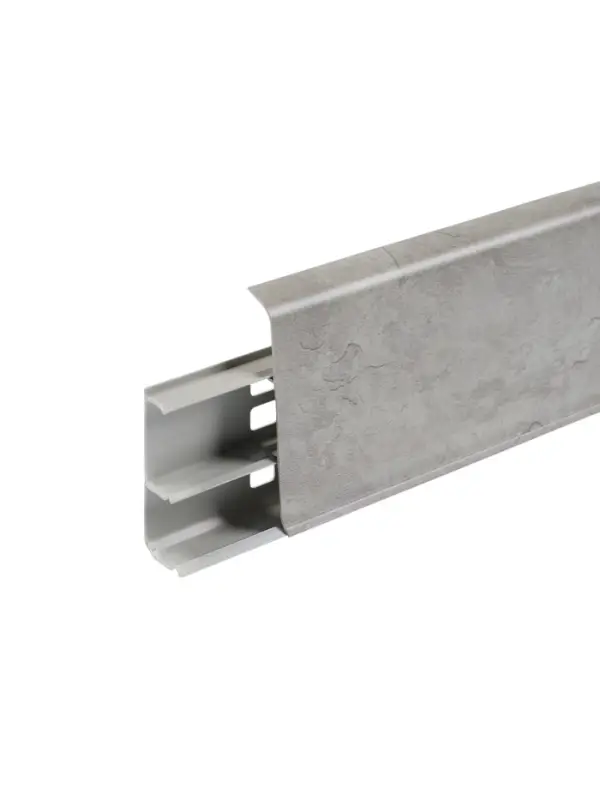 Плинтус напольный &laquo;Деконика&raquo;, 2200&times;70 мм, цвет 547 лофт светло-серый