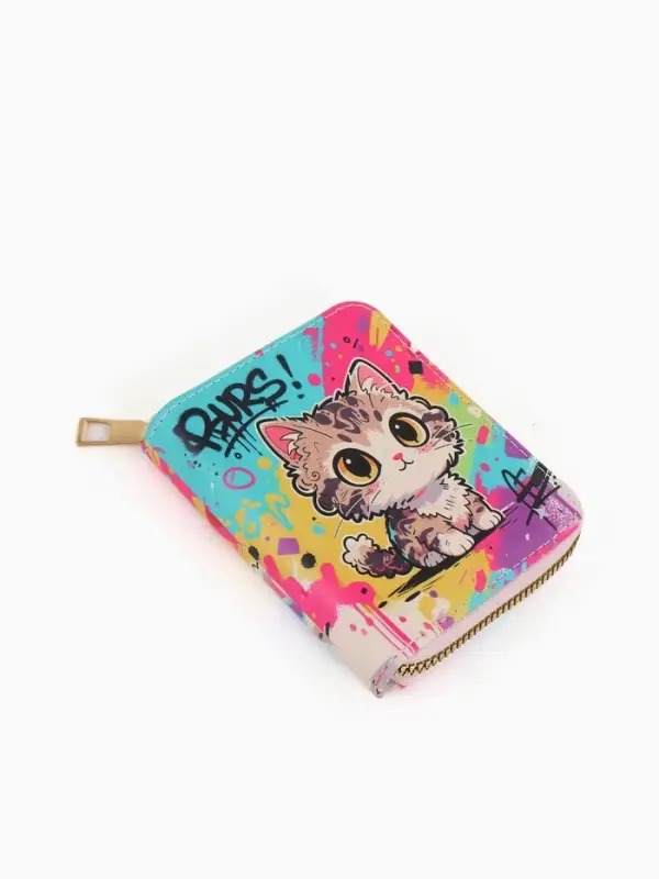 Кошелёк на молнии &laquo;Выбражулька&raquo;, 8.5&times;2.5&times;10.5 см, с принтом, разноцветный