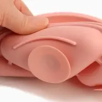 Тарелка детская секционная, 3 секции, розовый, Mum&Baby Тарелка детская секционная, 3 секции, розовый, Mum&Baby