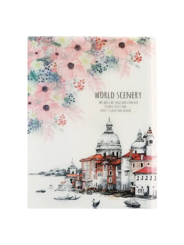 Папка формат А4, с 40 прозрачными файлами &laquo;Город&raquo;, МИКС