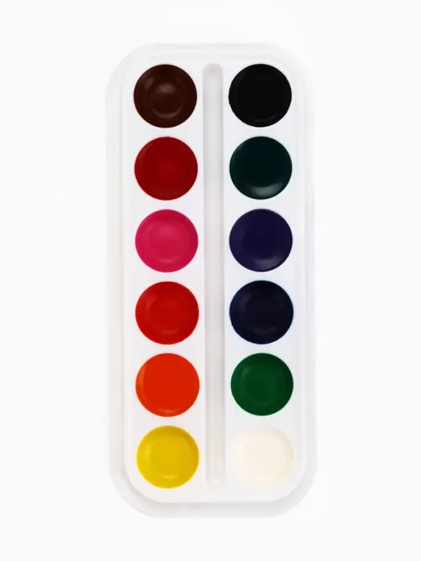 Акварельные краски, 12 цветов, &laquo;Монстрик&raquo;