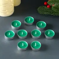 Набор чайных свечей ароматических "Снежный кипарис" 9 штук Набор чайных свечей ароматических "Снежный кипарис" 9 штук