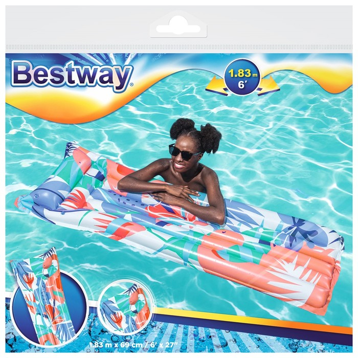Матрас для плавания «Яркий», 183 х 69 см, цвет МИКС, 44033 Bestway Матрас для плавания «Яркий», 183 х 69 см, цвет МИКС, 44033 Bestway