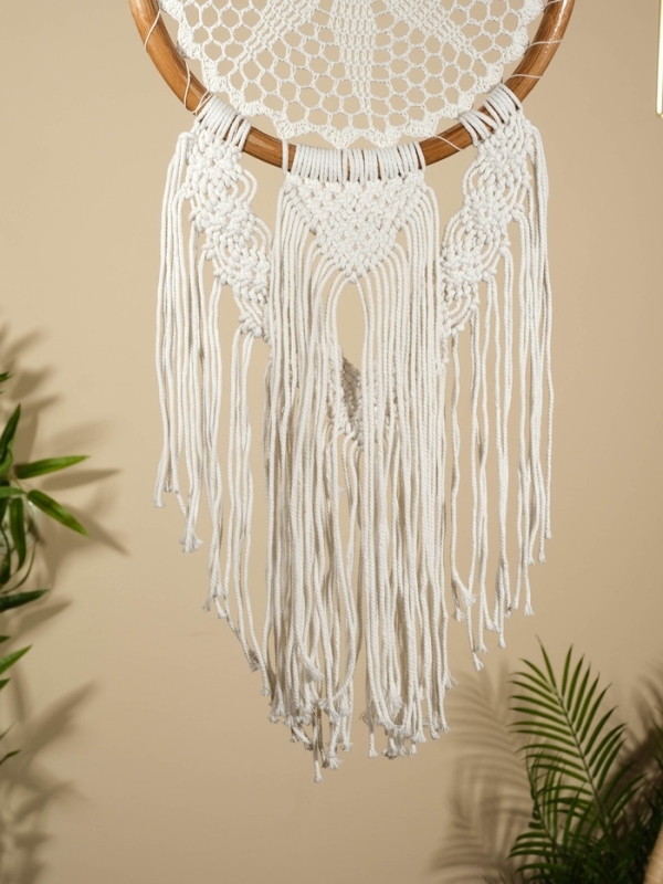 Ловец снов "Белый цветочек" 32х100 см.