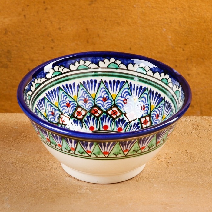 Коса Риштанская Керамика  Коса Риштанская Керамика "Узоры", 18 см, большая, микс