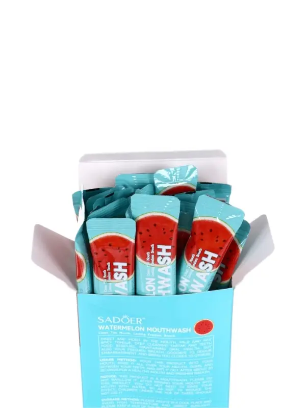 Ополаскиватель для полости рта в стиках со вкусом арбуза, 20 шт. по 10 мл