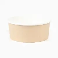 Тарелка одноразовая глубокая "Крафт" картон, 950 мл