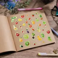 Наклейки детские бумажные &laquo;Живые витаминки&raquo;, 11 х 16 см