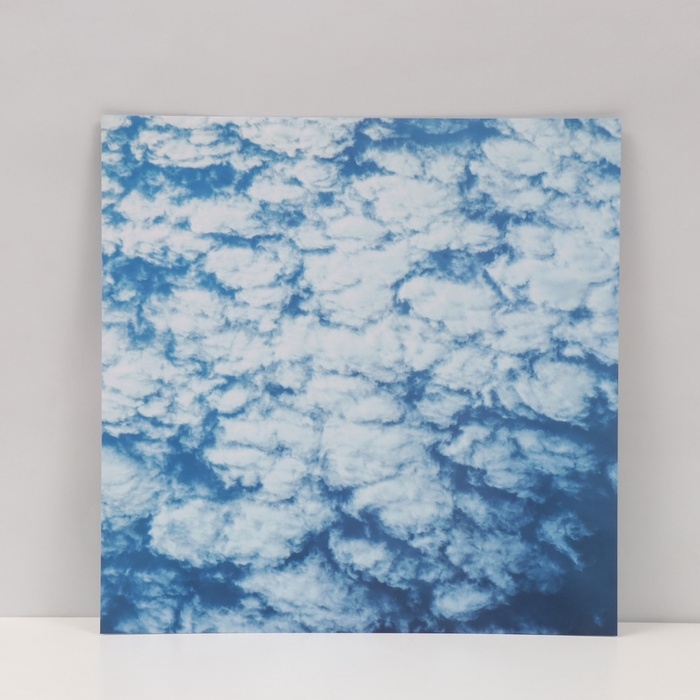 Фотофон двусторонний картон плотность 350 гр Фотофон двусторонний картон плотность 350 гр "Облака" 50х50 см