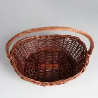 Набор корзин плетёных, овальные 4 шт., 51×40 см, Н 14/20 см, Н с ручкой 47 см, 43×33×13H/17Hх42H38×28×10H/15Hх