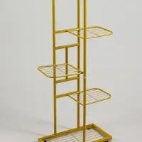 Подставка для цветов Greengo, 5 полок, 44&times;22&times;95 см, напольная, металл, цвет золотой