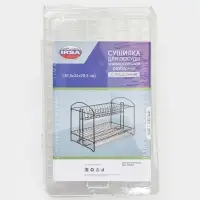 Сушилка для посуды универсальная, разборная, с поддоном, 39.5&times;24&times;29.5 см, белая