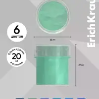 Акриловые краски 6 цветов, ErichKrause Art Spirit Pearl, 20 мл