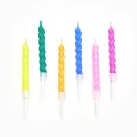 Набор свечей для торта &laquo;Спираль&raquo;, 8 см