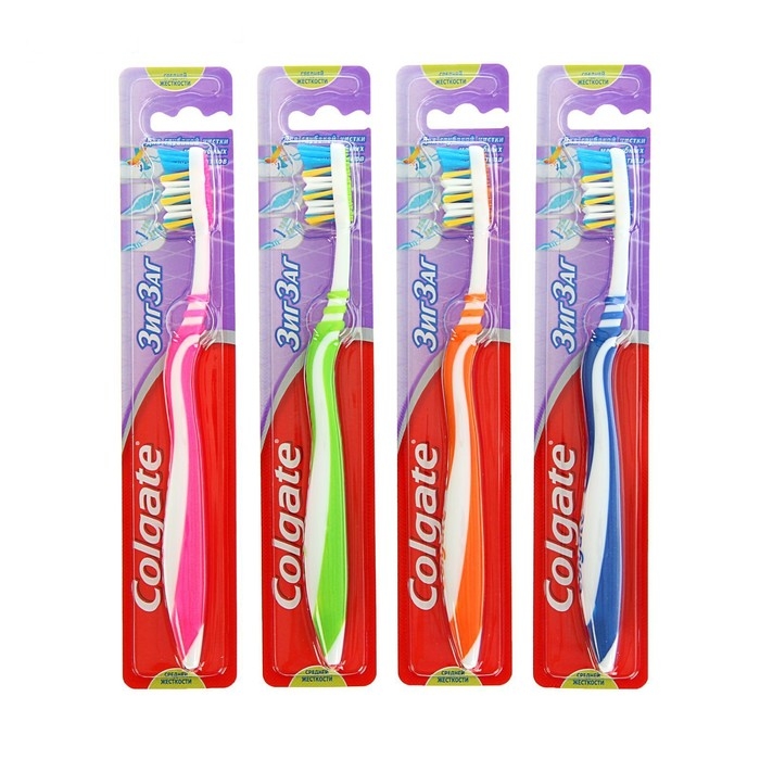 Зубная щётка Colgate «ЗигЗаг», средней жесткости