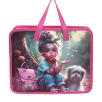 Папка с ручками &laquo;Милашка&raquo;, А4, пластиковая, 70 мм, 322&times;256 мм