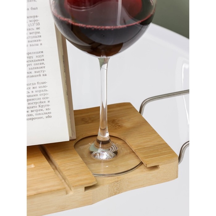 Полка для ванной SAVANNA SPA, 74-95×20,3×2,5 см, бамбук Полка для ванной SAVANNA SPA, 74-95×20,3×2,5 см, бамбук