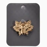 Зажим для кардигана "Ажур" бабоччка, цвет золото Зажим для кардигана "Ажур" бабоччка, цвет золото