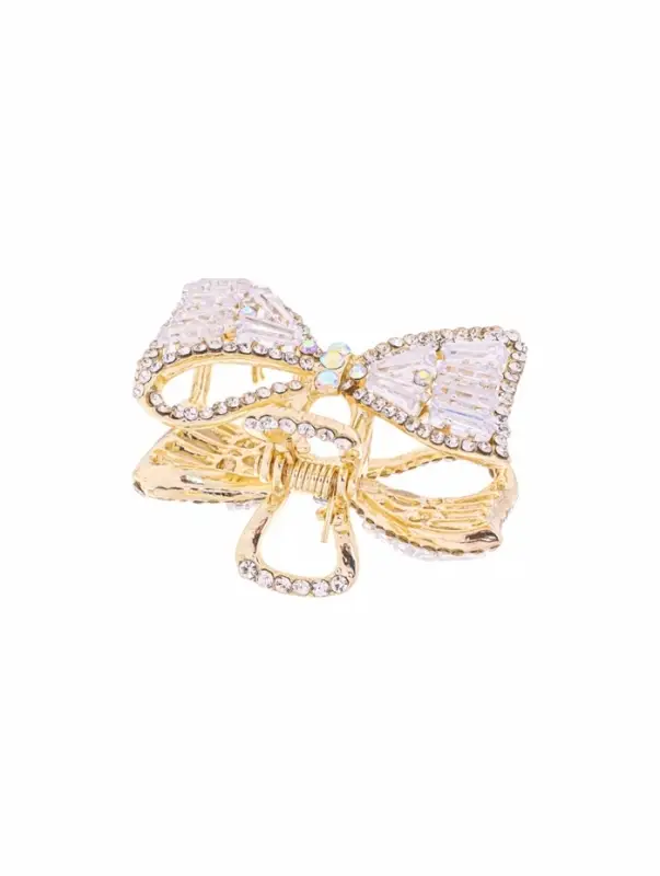 Крабик для волос &laquo;Дороти&raquo;, бантик, 4 см, золотистый