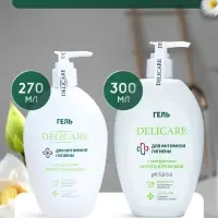 Гель для интимной гигиены Delicare, с экстрактом лотоса и ромашки, 300 мл