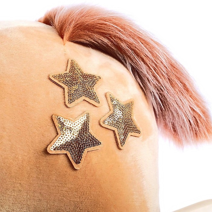 Качалка «Лошадка: Звёздочка», музыкальная, цвет бежевый, цвет звёзд МИКС Качалка «Лошадка: Звёздочка», музыкальная, цвет бежевый, цвет звёзд МИКС