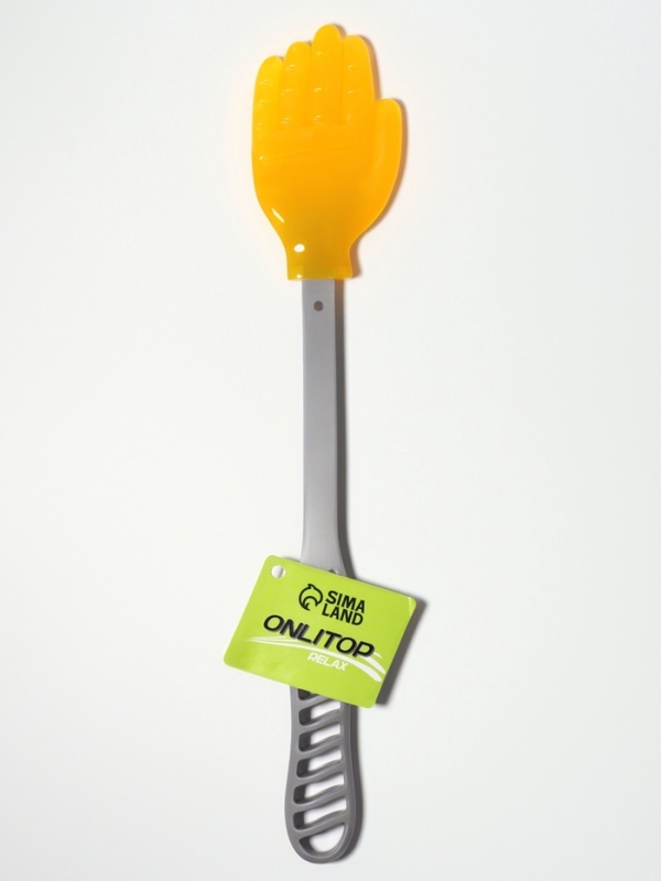 Массажёр пласт/силикон универс 32,5*6*1,5см сер/оранж ОТ Массажёр пласт/силикон универс 32,5*6*1,5см сер/оранж ОТ