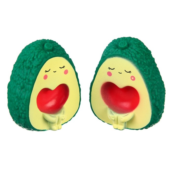 Набор резиновых игрушек для ванны &laquo;Авокадики&raquo;, 6,5 см, 2 шт, Крошка Я
