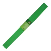 Бумага крепированная 50 х 200 см, в рулоне, 32 г/м2, зелёная