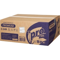 Бумага туалетная д/дисп Protissue 2сл белая цел 250л 40пач/уп_С249