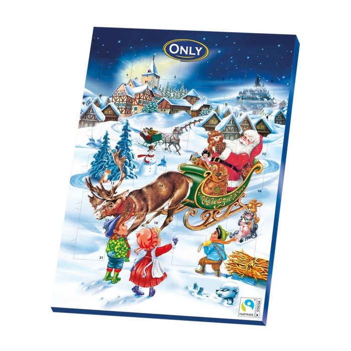 Шоколад молочный фигурный Шоколад молочный фигурный "Рождественский календарь", 50 г