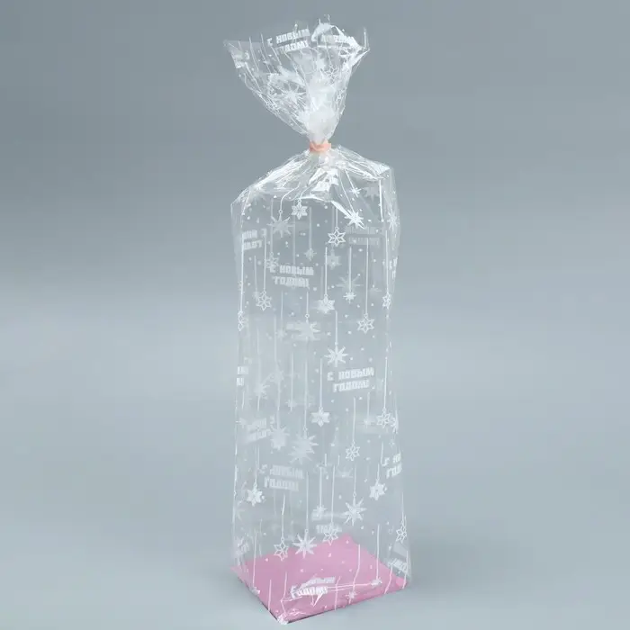 Пакет подарочный новогодний с жёстким дном «Новогодний серпантин», 6 х 8 х 30 см Пакет подарочный новогодний с жёстким дном «Новогодний серпантин», 6 х 8 х 30 см