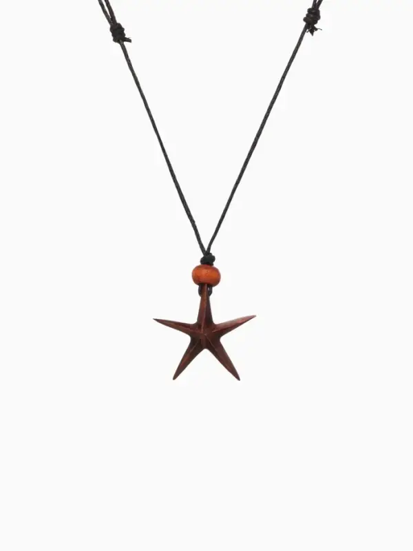 Кулон &laquo;Морская звезда&raquo;, дерево соно