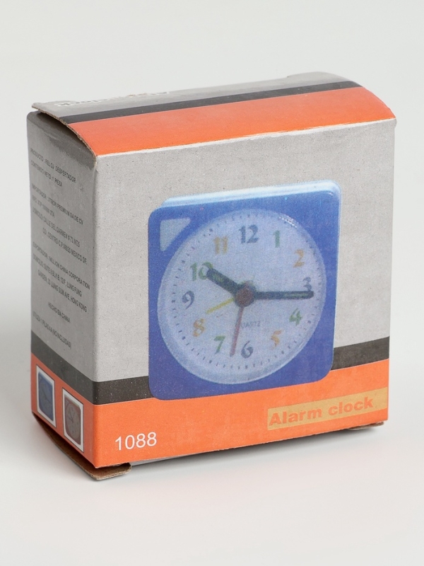 Часы будильник настольные, на батарейках, с подсветкой, 5.6 х 5.6 х2.5см, циферблат d-5 см Часы будильник настольные, на батарейках, с подсветкой, 5.6 х 5.6 х2.5см, циферблат d-5 см