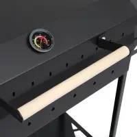 Мангал GrilMe MAX, 115&times;35&times;83 см, сталь 2 мм, термометр, 2 полки, колёса