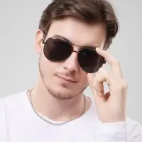 Очки солнцезащитные &laquo;OneSun. Авиаторы&raquo;, UV 400, линза 5.5&times;6.5 см дужка 12 см, ширина 14 см, чёрные