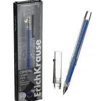 Ручка гелевая ErichKrause Crystal Stick, узел 0.5, чернила синие