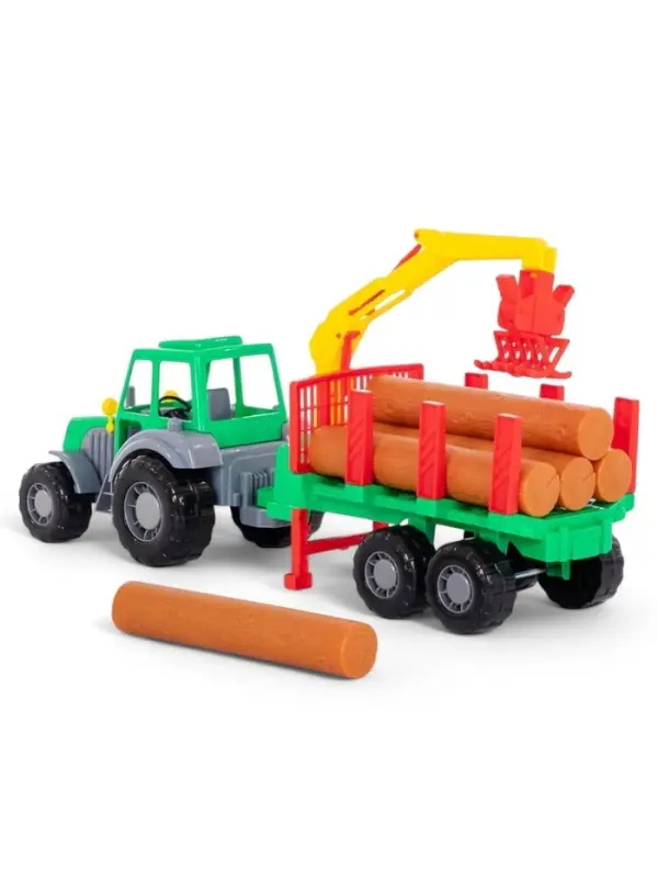 Трактор &laquo;Алтай&raquo; с полуприцепом-лесовозом