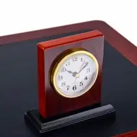 Набор настольный 7 в 1 (карандашница, подставка для ручек, визитница, часы Д-010, этажерка, нож)