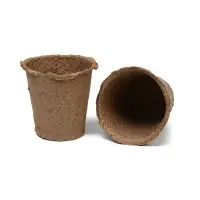 Горшок для рассады, 175 мл, d=8 см, h=8 см, торф, набор 20 шт., Greengo