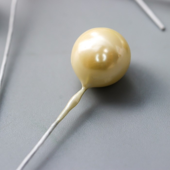 Декор для творчества "Шарик жемчужный" d=1 см набор 25 шт 5,5х1х1 см