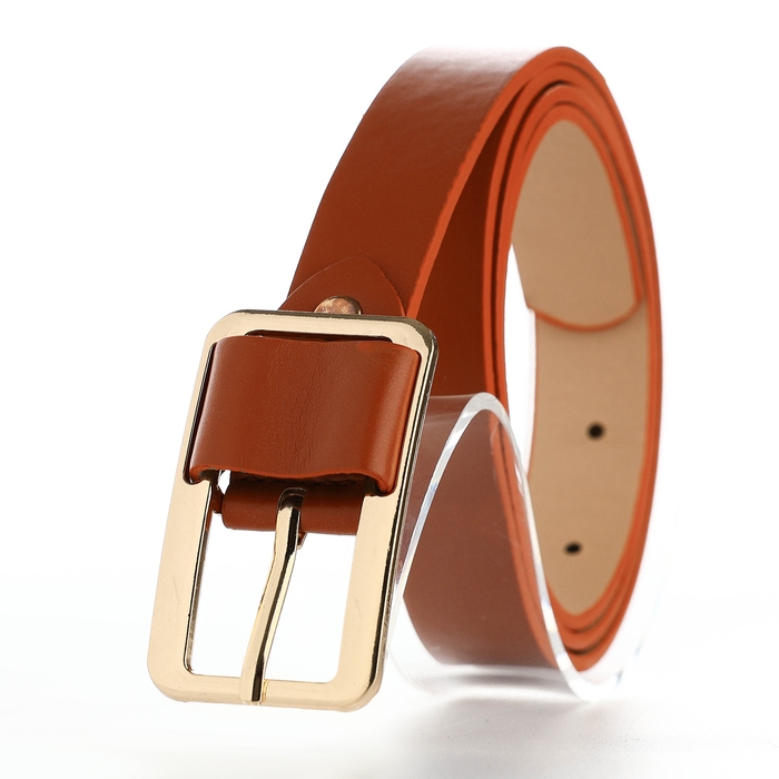 Ремень женский, ширина 2,1 см, цвет рыжий Ремень женский, ширина 2,1 см, цвет рыжий