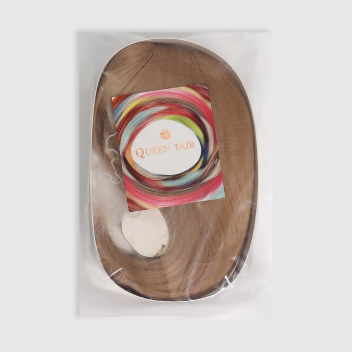 Парик искусственный, с чёлкой, имитация кожи, 30 см, цвет блонд Парик искусственный, с чёлкой, имитация кожи, 30 см, цвет блонд