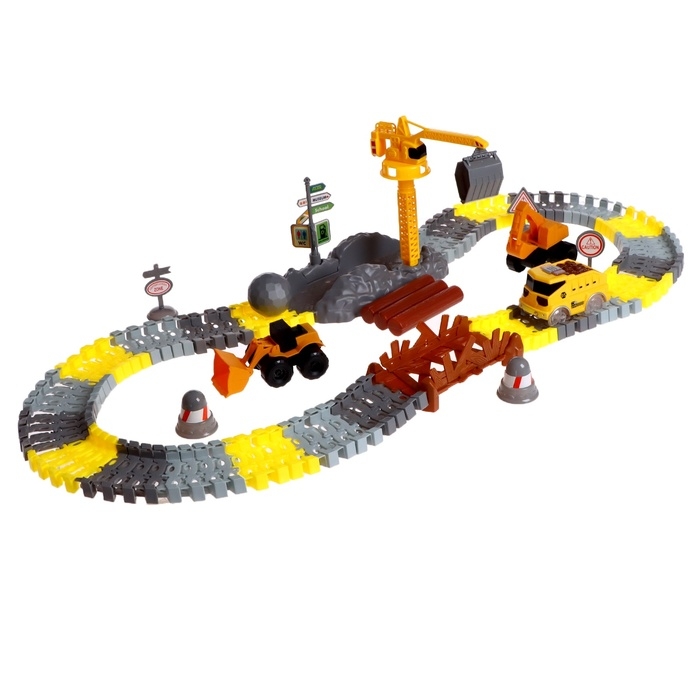 Автотрек «Стройка», гибкий, 115 деталей Автотрек «Стройка», гибкий, 115 деталей