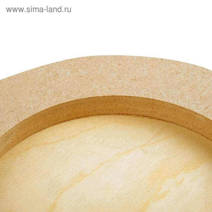 Планшет круглый деревянный фанера d-25 х 2 см, сосна, Calligrata