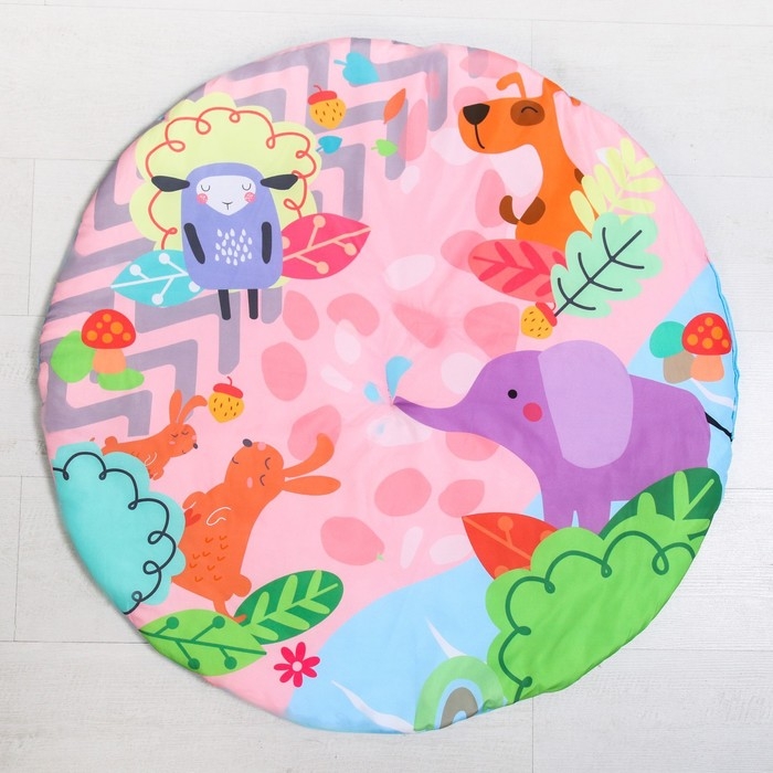 Развивающий коврик «Слоник», с дугами, тент, 70х53х0,5 Развивающий коврик «Слоник», с дугами, тент, 70х53х0,5