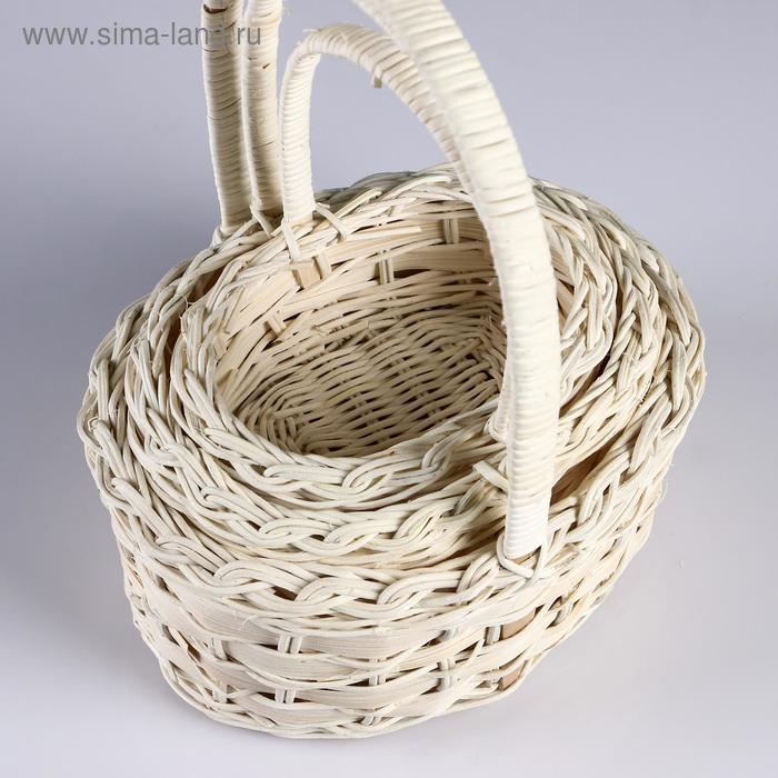Набор корзин 3 шт, 28х18Н8/28, ротанг Набор корзин 3 шт, 28х18Н8/28, ротанг