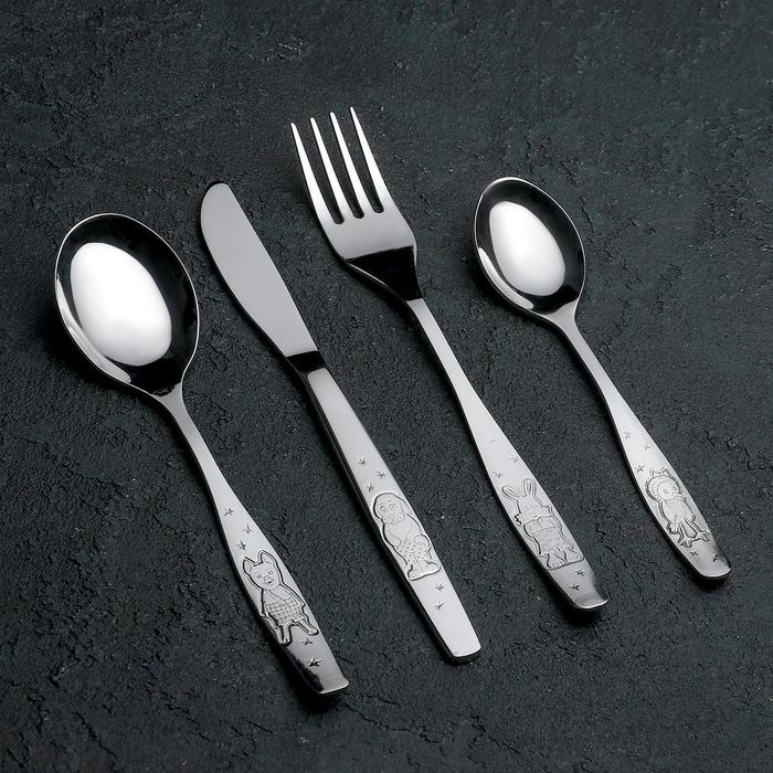 Набор детский 4 предмета «Антошка», 2 мм (М4) КК Набор детский 4 предмета «Антошка», 2 мм (М4) КК