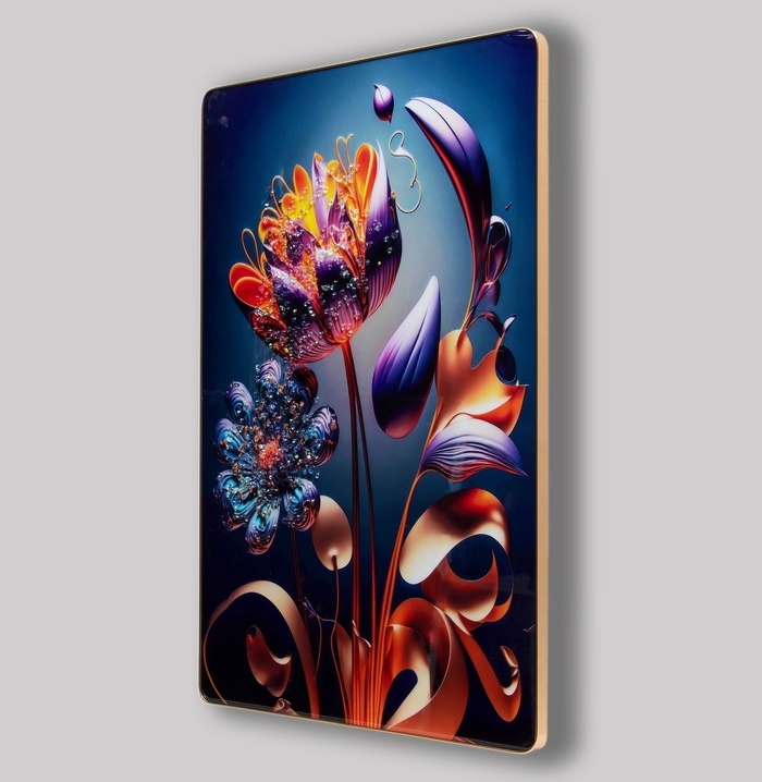 Картина акрил  Картина акрил "Цветы абстракция" 60х39,5 см